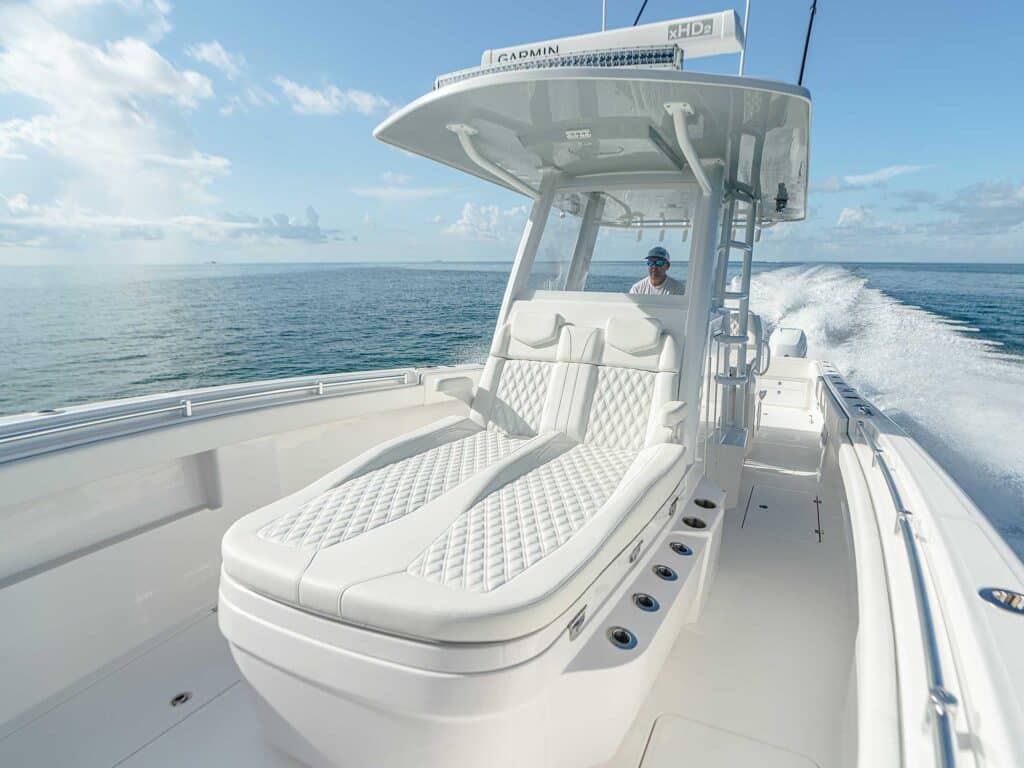 Invincible 33 Catamaran forward seating