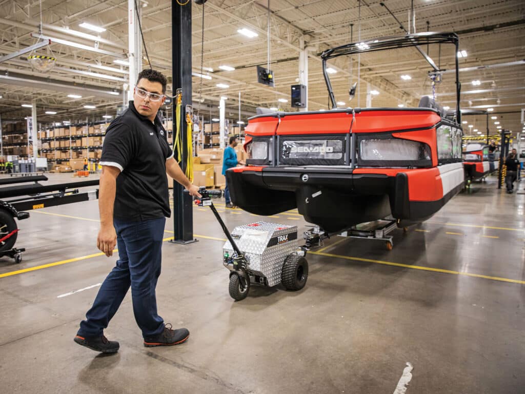 Rolling out a Switch pontoon