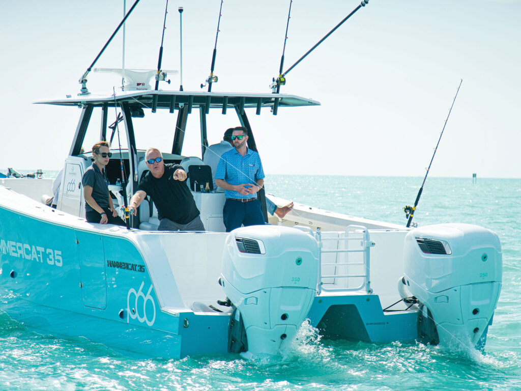 Twin Cox 350 diesel outboards