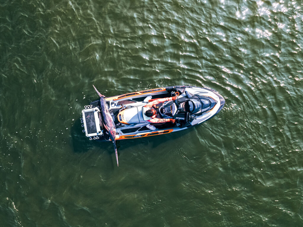 Emmanuel Williams on his Sea-Doo FishPro