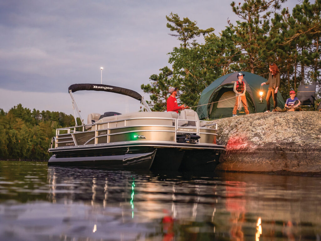 Ranger Reata 223FC docked for camping