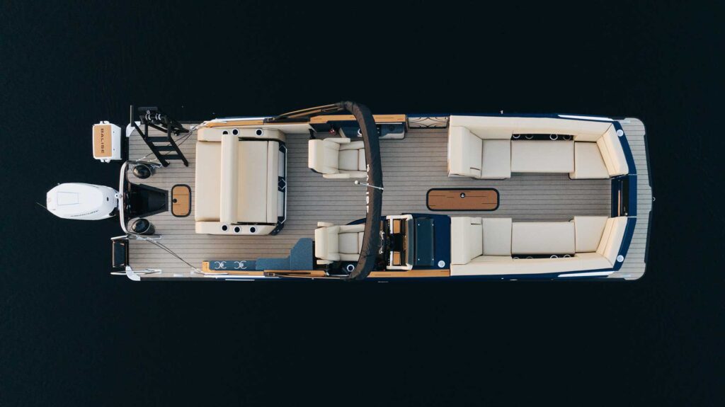 Balise pontoon from overhead