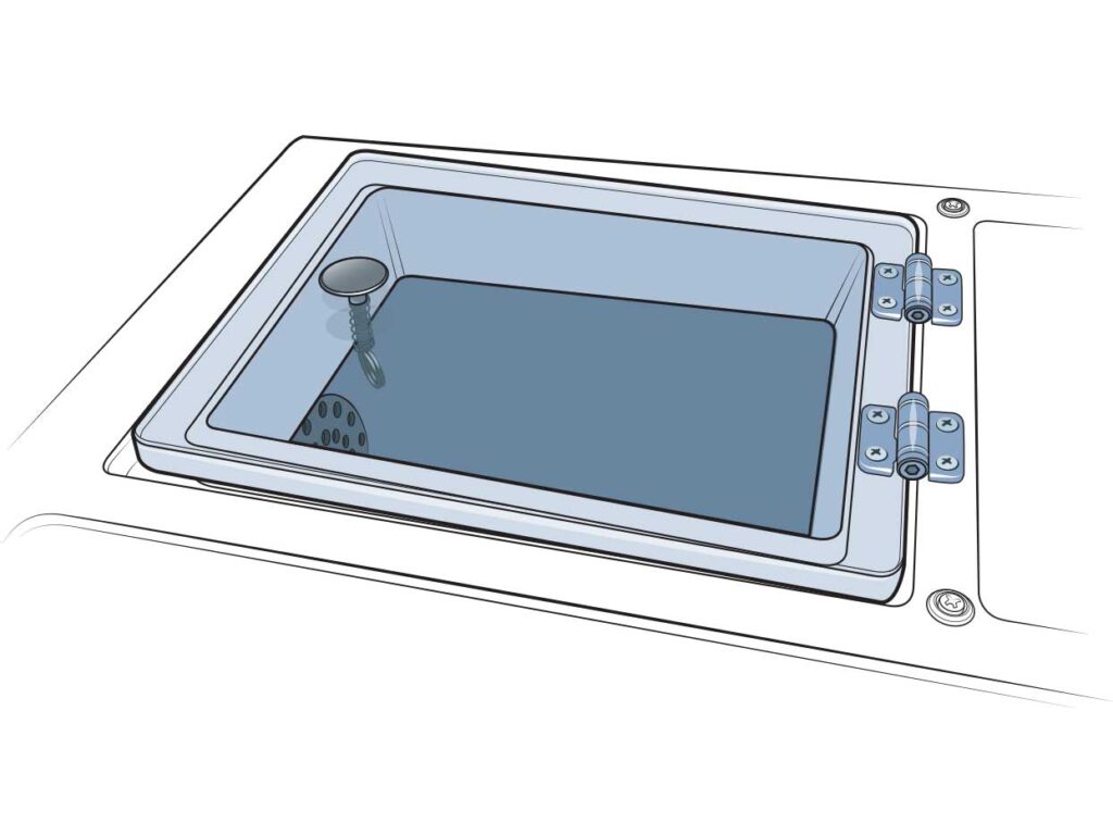 Clear acrylic livewell lid