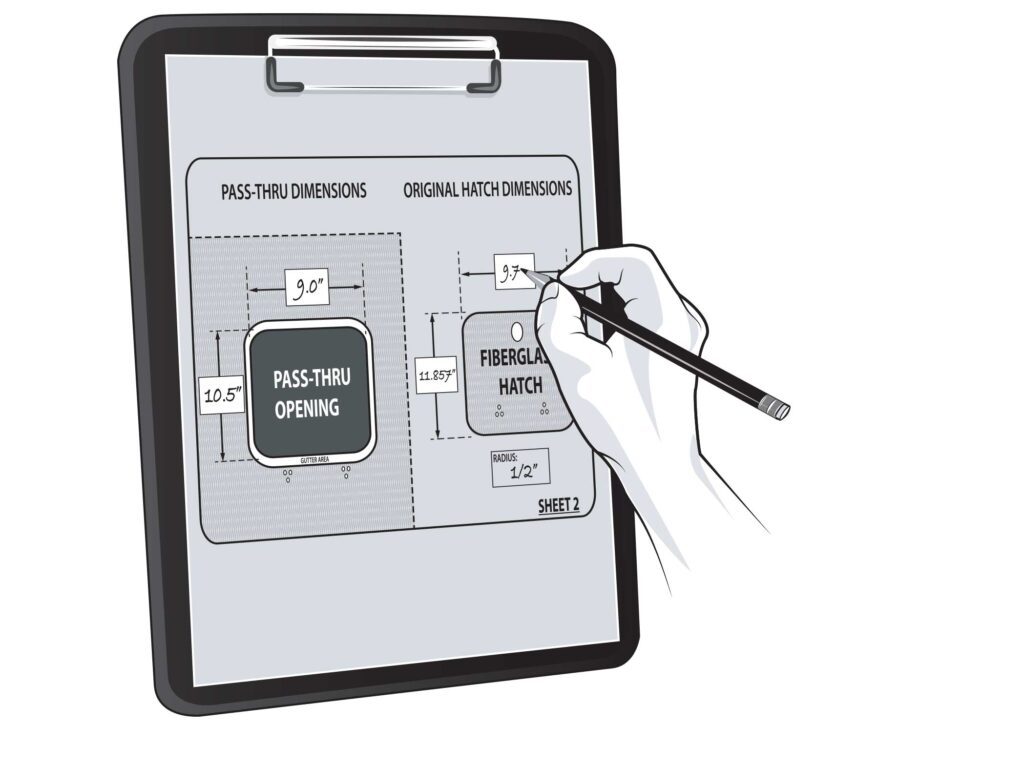 Designing the replacement livewell lid