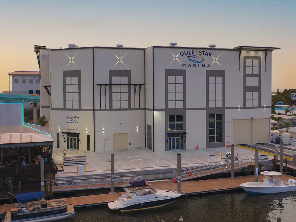 Gulf Star's marina on the waterfront