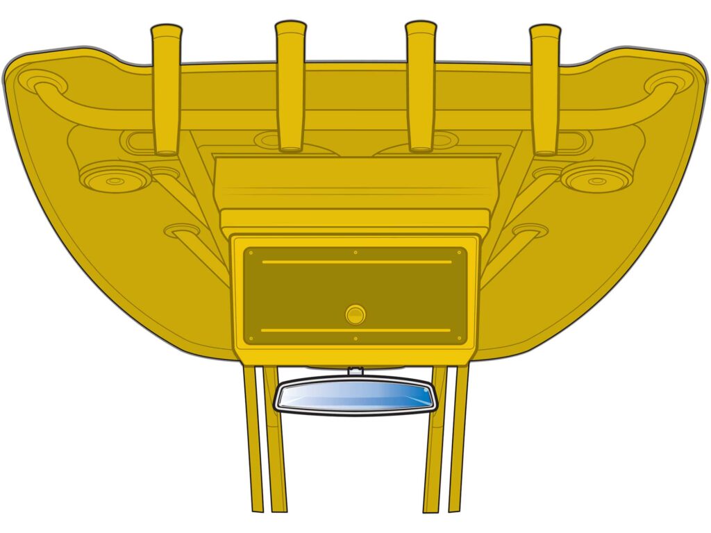 Installing a tow-sports mirror on a center console