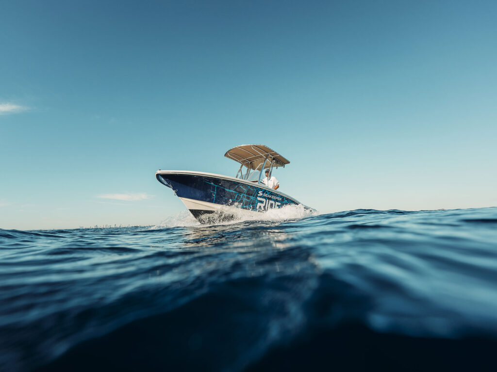 Fishing boat using Seakeeper offshore