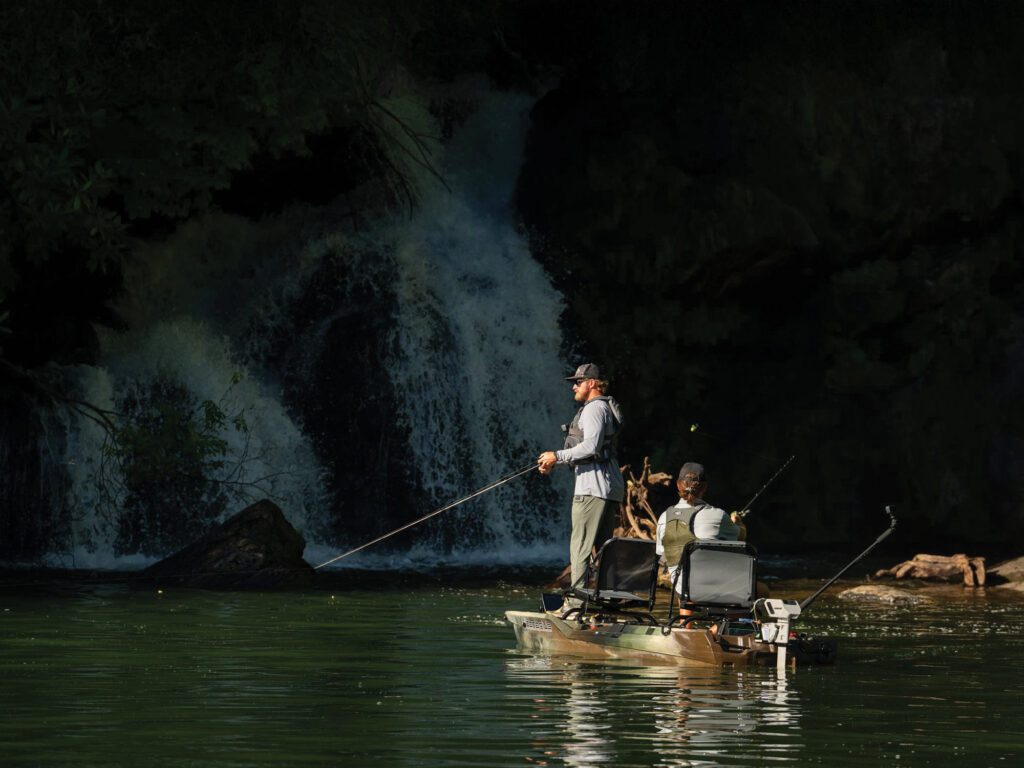 Bonafide XTR130 with anglers fishing