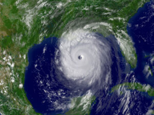 Hurricane spinning in the Gulf