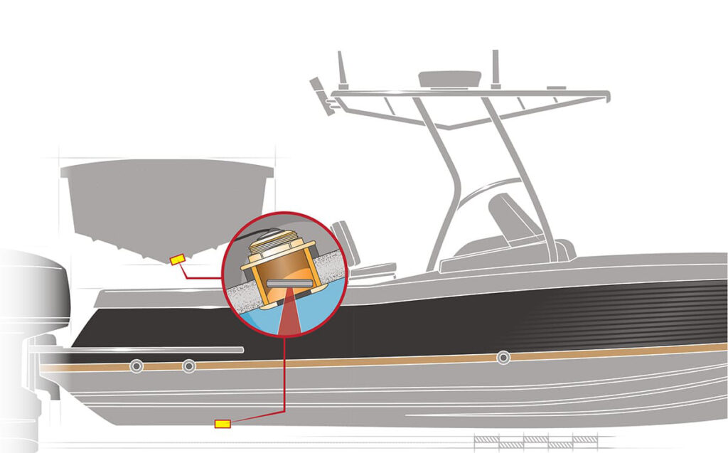 How to install a through-hull transducer