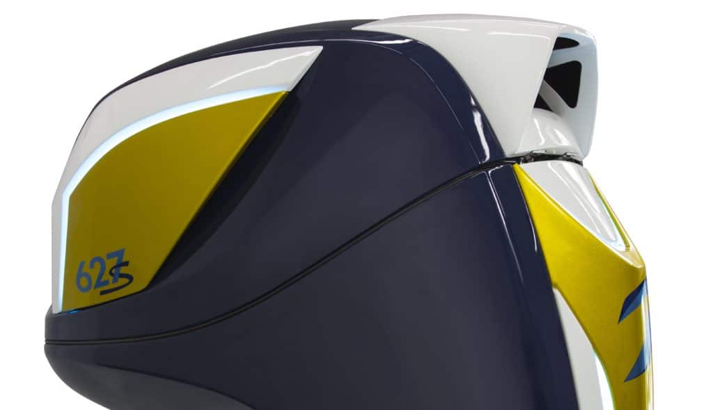 All-new Integrated Illumination bringing color LED lighting to the cowl exterior, patent pending engineering setting the new standard for outboard motor style.