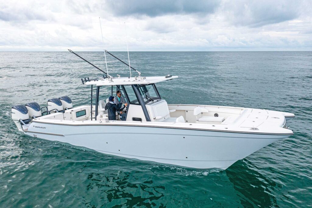 World Cat 400 CC-X ready to fish