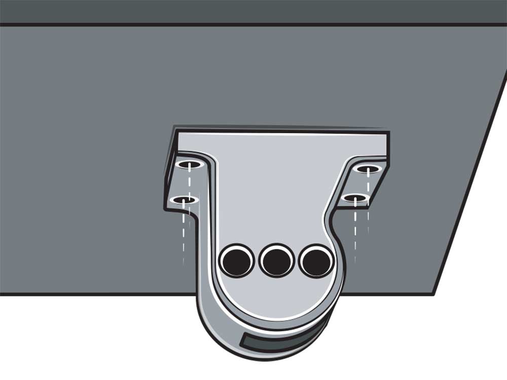Installing the mirror bracket